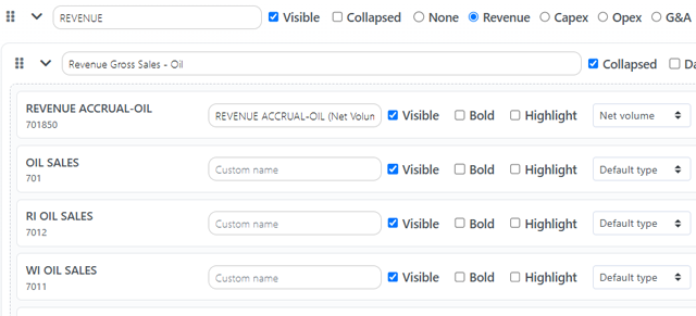 Using Net Value, Net Volume, and Implied Price in LOS Layouts Using Net Value, Net Volume, and Implied Price in LOS Layouts
